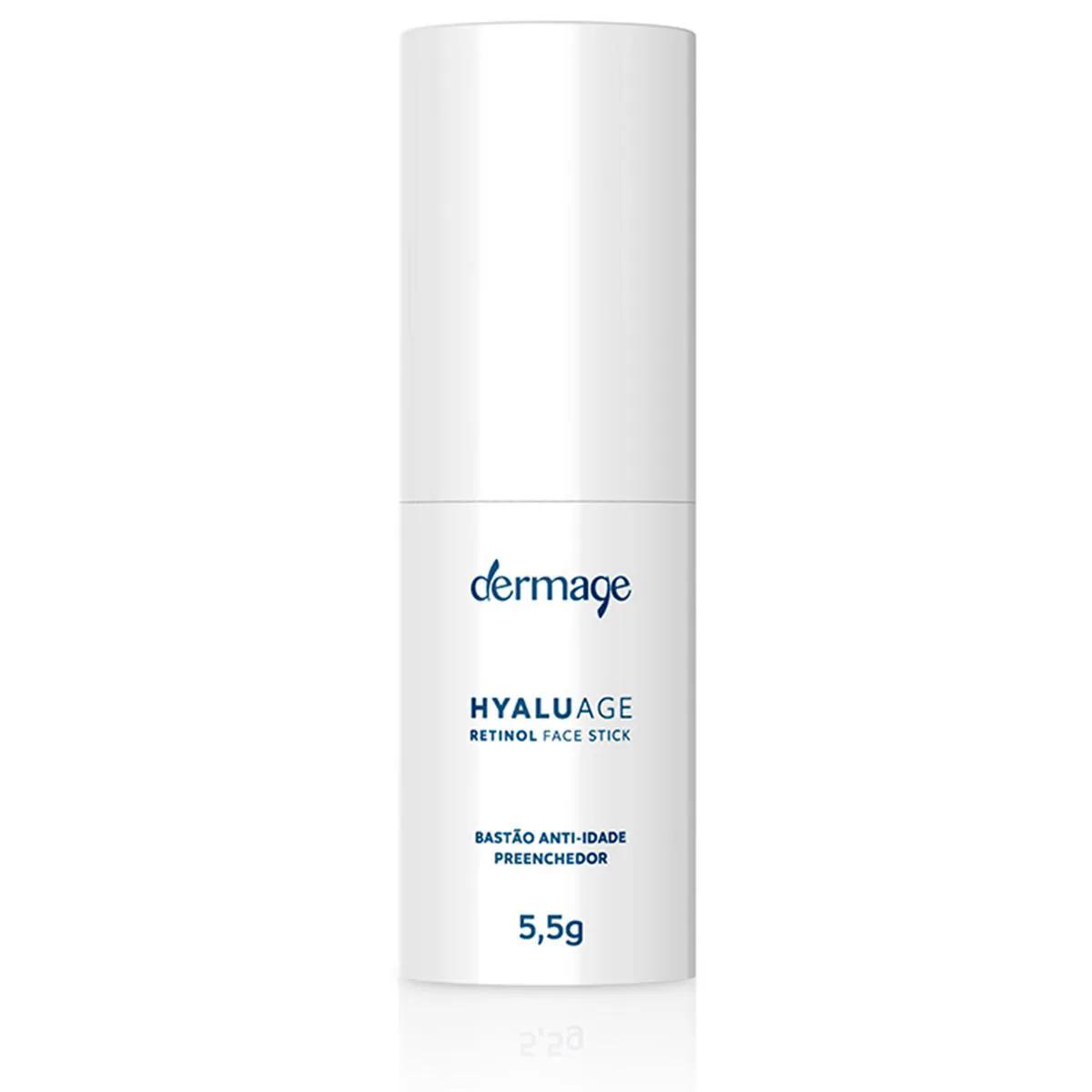 Bastão Anti-Idade Preenchedor Dermage Hyaluage Retinol Face Stick 5,5g