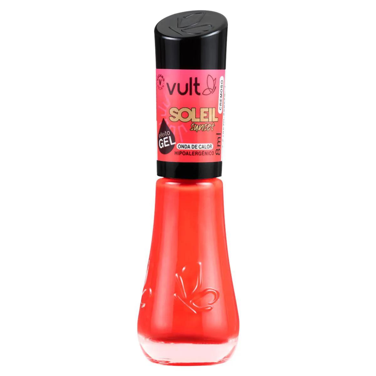 Esmalte Cremoso Vult 5 Free Soleil Sunset Efeito Gel 8ml - Onda de Calor