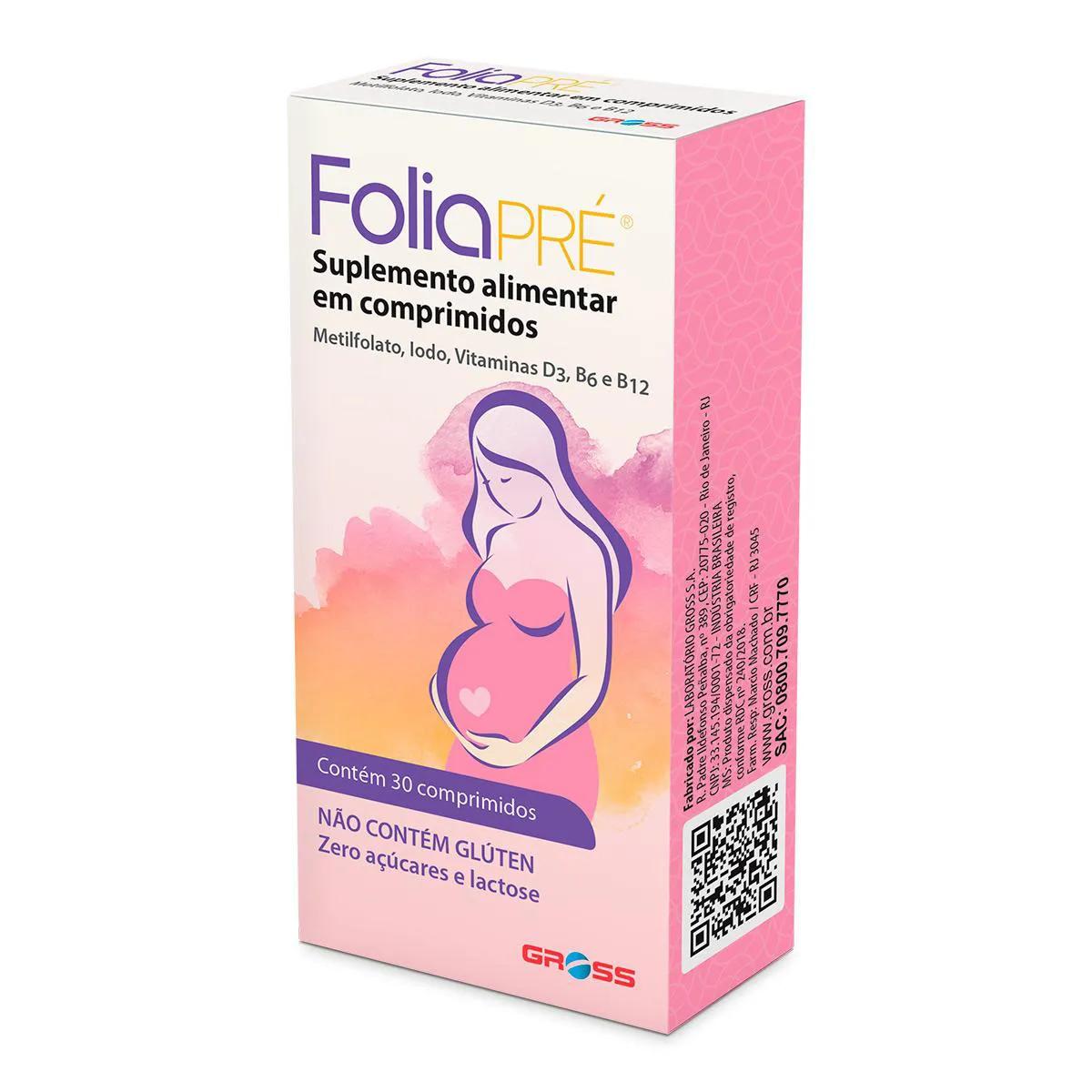 Polivitamínico para Gestantes FoliaPRÉ 30 comprimidos