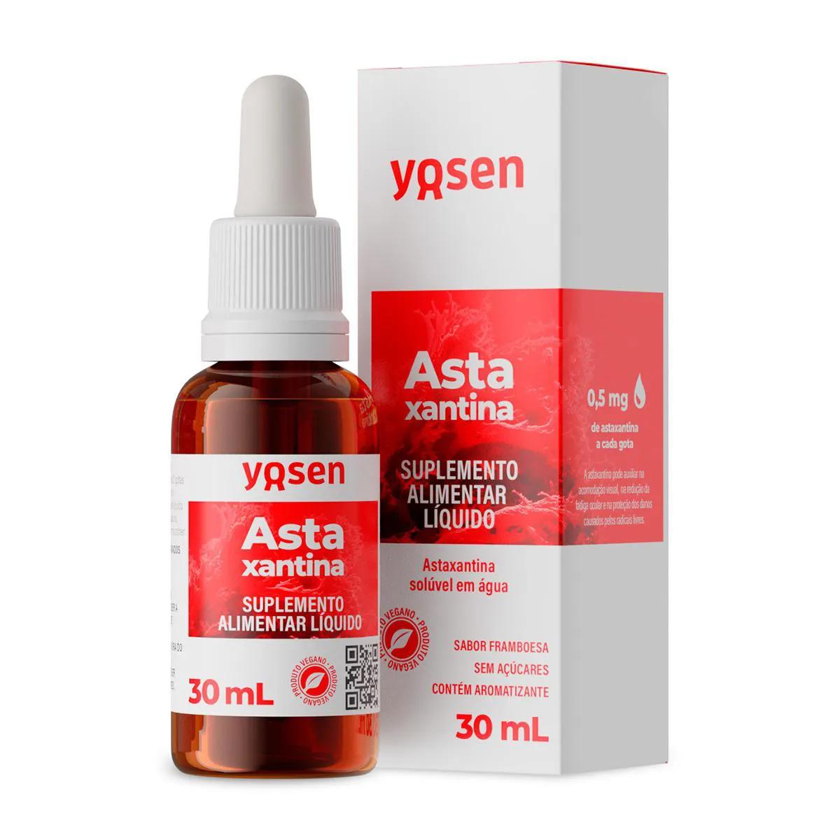Suplemento Alimentar Astaxantina Yosen Gotas 30ml