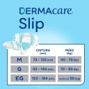 Fralda Geriátrica Tena DermaCare Slip Descartável EG Absorção Intensa 16 unidades