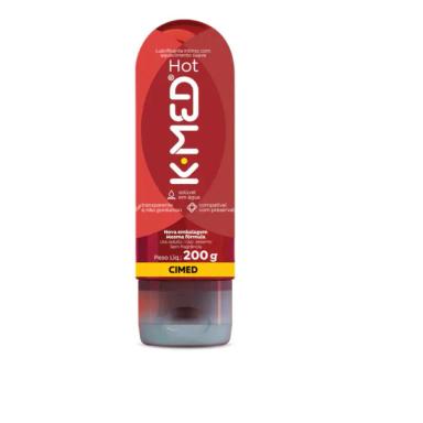 LUBRIFICANTE ÍNTIMO COM AQUECIMENTO SUAVE HOT 200G K-MED