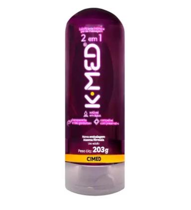 LUBRIFICANTE ÍNTIMO E GEL DE MASSAGEM 203G K-MED