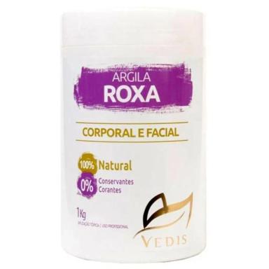 ARGILA ROXA FACIAL E CORPORAL VEDIS 1KG