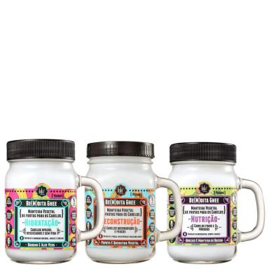 KIT CRONOGRAMA BE(M)DITA 3 PRODUTOS 350G LOLA COSMETICS