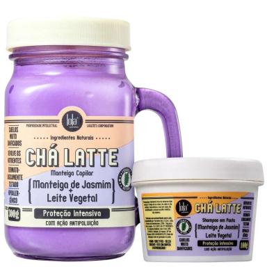 KIT CHá LATTE MANTEIGA DE JASMIM 2 PRODUTOS LOLA COSMETICS