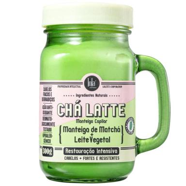 MáSCARA CAPILAR CHá LATTE MANTEIGA DE MATCHá 300G LOLA COSMETICS