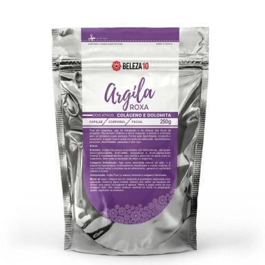 ARGILA ROXA 2 ATIVOS DOLOMITA E COLáGENO 250G BELEZA10