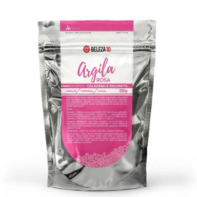 ARGILA ROSA 2 ATIVOS DOLOMITA E COLáGENO 250G BELEZA10
