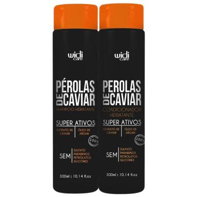KIT PéROLAS DE CAVIAR SHAMPOO E CONDICIONADOR WIDI CARE