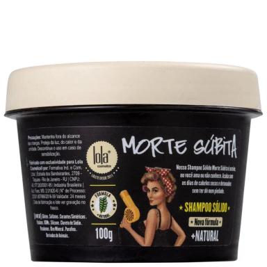 SHAMPOO SóLIDO ESFOLIANTE MORTE SúBITA 100G LOLA COSMETICS