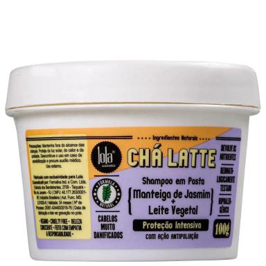 SHAMPOO EM PASTA CHá LATTE MANTEIGA DE JASMIM 100G LOLA COSMETICS