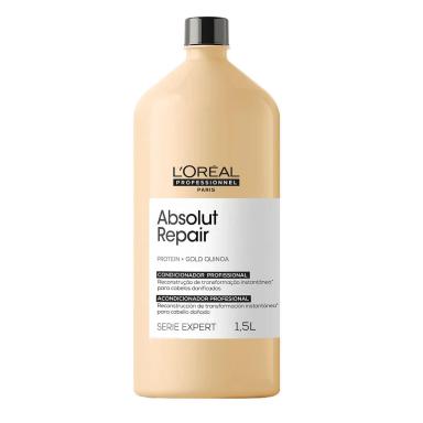 CONDICIONADOR LOREAL PROFESSIONNEL ABSOLUT REPAIR GOLD QUINOA + PROTEIN 1,5 LITRO