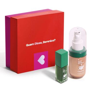 COMBO PRESENTE NATAL QDB E GUARANá ANTARCTICA: BLUSH LíQUIDO 6,8ML + ILUMINADOR LíQUIDO ROSTO E CORPO 30ML + CAIXA DE PRESENTE M - xpto