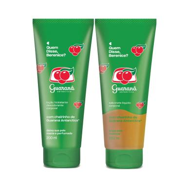 COMBO QDB GUARANá ANTARCTICA: SABONETE LíQUIDO CORPORAL 200ML + LOçãO CORPORAL 200ML