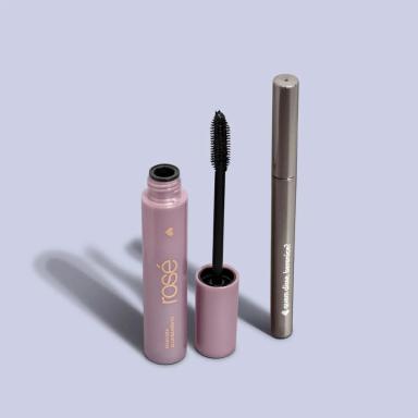 QUEM DISSE, BERENICE? KIT MáSCARA DE CíLIOS ALONGAMENTO NUTRITIVA ROSé 10G + CANETA DELINEADORA PARA OLHOS FININHA 1ML