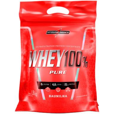 WHEY INTEGRALMéDICA 100% PURE SACHê 1.8KG : BAUNILHA