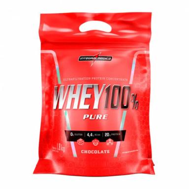 WHEY INTEGRALMéDICA 100% PURE SACHê 1.8KG : CHOCOLATE