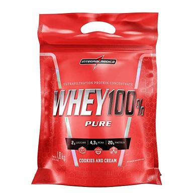 WHEY INTEGRALMéDICA 100% PURE SACHê 1.8KG : COOKIES &amp;amp;amp; CREAM
