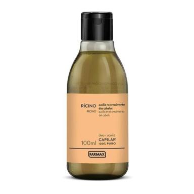 OLEO DE RICINO DE USO CAPILAR 100 ML FARMAX PURO