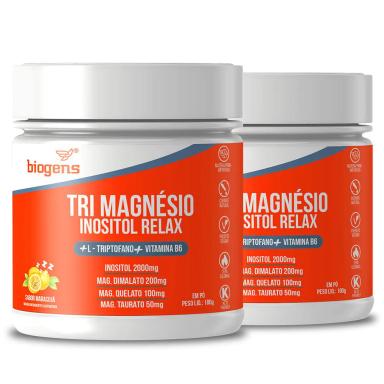 BIOGENS KIT 2X TRI MAGNÉSIO INOSITOL RELAX 180G