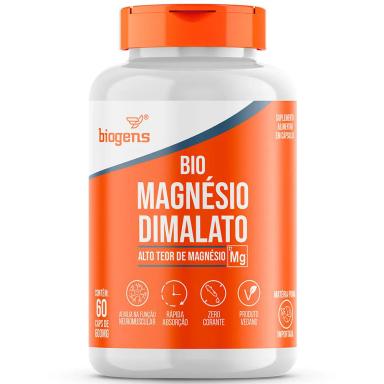 BIO MAGNéSIO DIMALATO VEGANO, ALTO TEOR, 60 CAPS, BIOGENS Neutro
