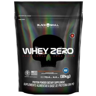 WHEY ZERO BLACK SKULL REFIL - 2KG (WHEY PROTEIN ISOLADO) N/A N/A Chocolate