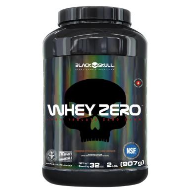 WHEY ZERO BLACK SKULL - 907G (WHEY PROTEIN ISOLADO) N/A N/A Chocolate