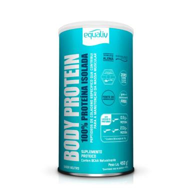 SUPLEMENTO EM Pó EQUALIV BODY PROTEIN PROTEíNA SABOR NEUTRO 450G