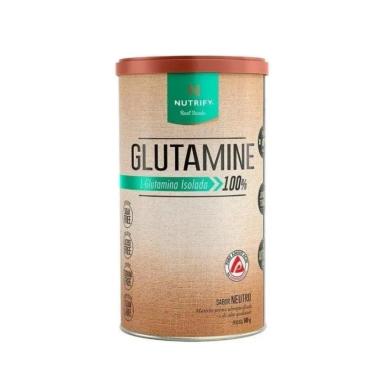 GLUTAMINE 500G L-GLUTAMINA PURA ISOADA VEGANA - NUTRIFY Neutro