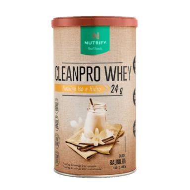 CLEANPRO WHEY PROTEIN ISOLADO BAUNILHA 450G - NUTRIFY