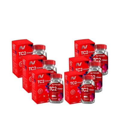 COLáGENO TIPO 2 UC2 40MG COM VITAMINA C ORIGINAL NUTRENDS - KIT 06 UNIDADES SEM Sabor