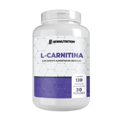 L-CARNITINA 120 CáPSULAS 2000MG NEW NUTRITION SEM Sabor
