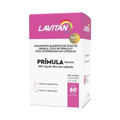 LAVITAN PRIMULA FEMME - 60 COMPRIMIDOS - CIMED SEM Sabor