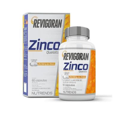 REVIGORAN ZINCO 400MG 60 CAPS - NUTRENDS 60 CÁpsulas SEM Sabor