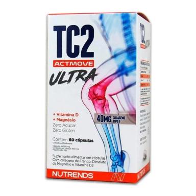 TC2 ULTRA ACTMOVE - 60 CáPSULAS - NUTRENDS SEM Sabor