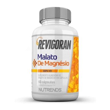 REVIGORAN MALATO DE MAGNESIO 60CAPS - NUTRENDS 60 CÁpsulas SEM Sabor
