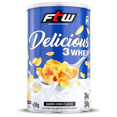 DELICIOUS 3 WHEY 450 G - FTW CORN FLAKES