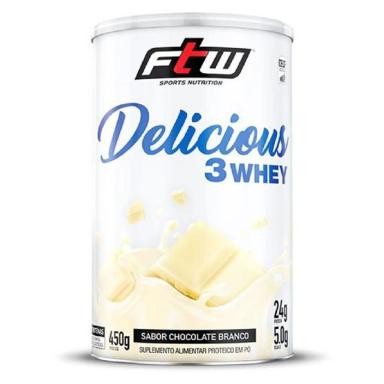 DELICIOUS 3 WHEY 450 G - FTW CHOCOLATE BRANCO