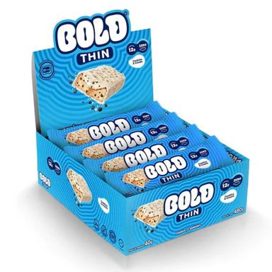 BOLD THIN 12 UNIDADES - BOLD SNACKS (COOKIES AND CREAM)
