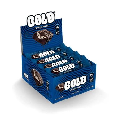 BOLD BAR 12 UNIDADES - BOLD SNACKS (COOKIES BLACK)