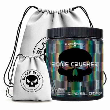 PRE TREINO BONE CRUSHER 300G + MOCHILA  - BLACK SKULL (BLUEBERRY) KIT