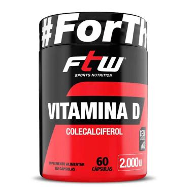 VITAMINA D 60 CAPSULAS - FTW SEM SABOR