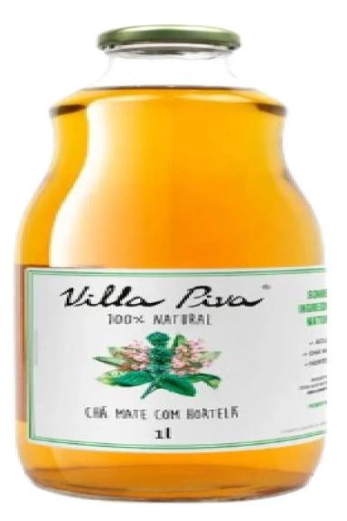 KIT 3X: CHá MATE COM HORTELã SEM AçúCAR VILLA PIVA 1L