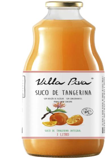 KIT 2X: SUCO DE TANGERINA INTEGRAL SEM AçúCAR VILLA PIVA 1L