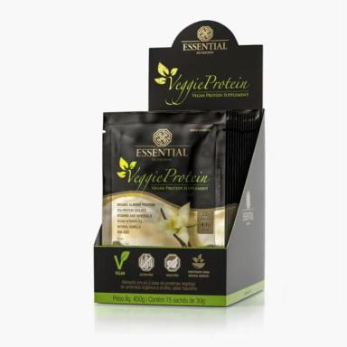 VEGGIE PROTEIN VANILLA 30G ESSENTIAL NUTRITION 15 SACHêS