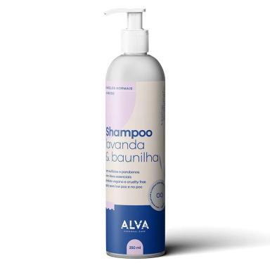 SHAMPOO VEGANO LAVANDA E BAUNILHA ALVA 250ML