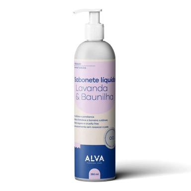 SABONETE LíQUIDO VEGANO LAVANDA E BAUNILHA ALVA 250ML