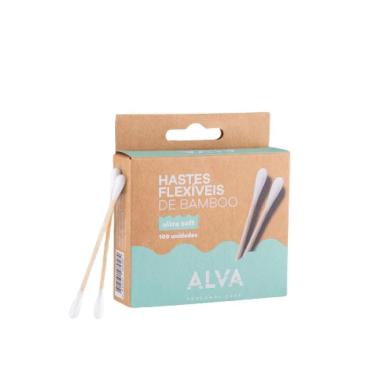 KIT 2X: HASTE FLEXíVEL ECOLóGICA BAMBU E ALGODãO ALVA 100 UNIDADES