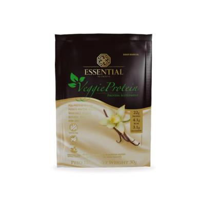 KIT 6X: VEGGIE PROTEIN VANILLA SACHê ESSENTIAL NUTRITION 30G